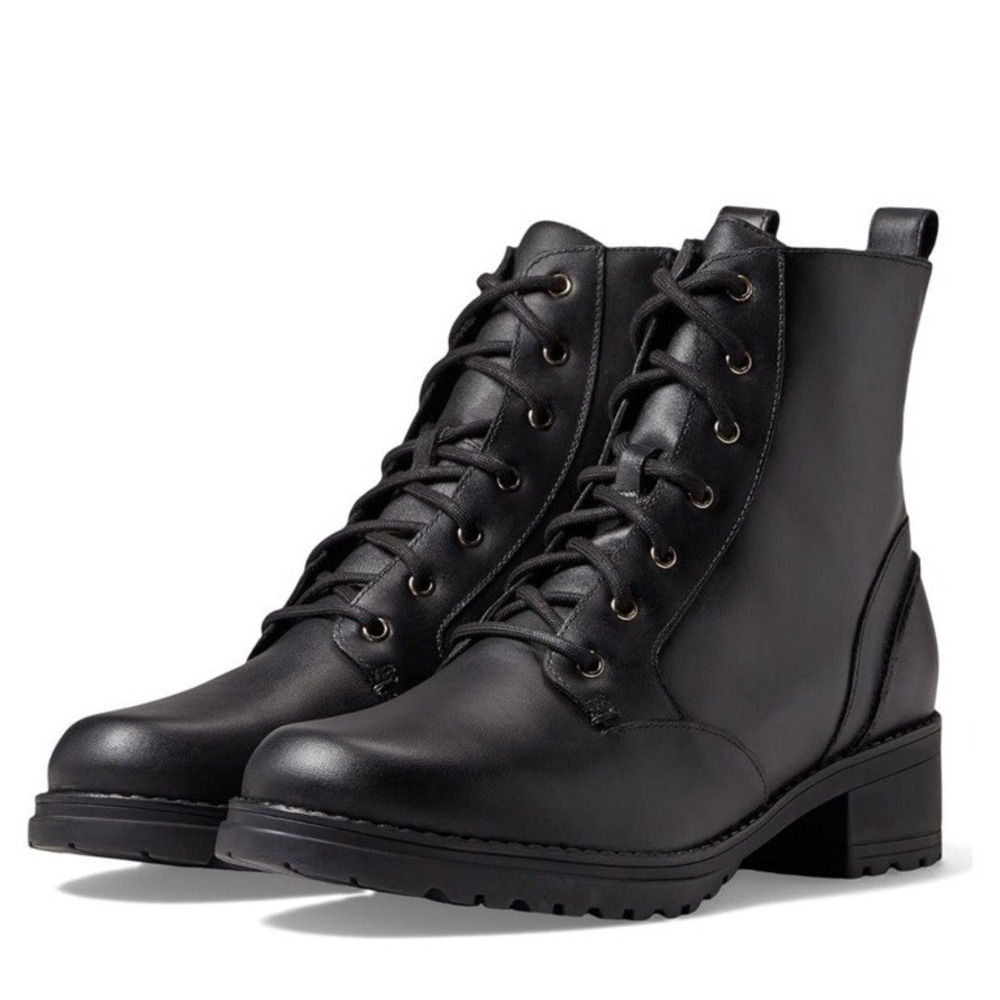 Cole Haan W20768 Size 10 C Women's‎ Camea Waterproof Combat Boot Black
